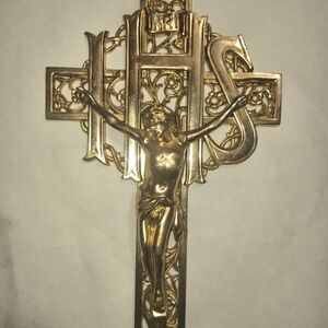 INRI Solid Brass Crusifix.